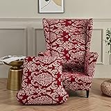 >>>Größe und Paket: Unsere zweiteilige Stuhlabdeckung besteht aus zwei Teilen, einer ist die Basisabdeckung und die andere ist die Kissenhülle. Paket beinhaltet: Sesselbezug * 1 Stück. Unser hochelastischer Sesselbezug passt für die meisten Ohrensessel mit einer Länge von 69-80 cm, einer Höhe von 95-110 cm und einer Breite von 80-92 cm. Einzelheiten finden Sie im Größenbild.