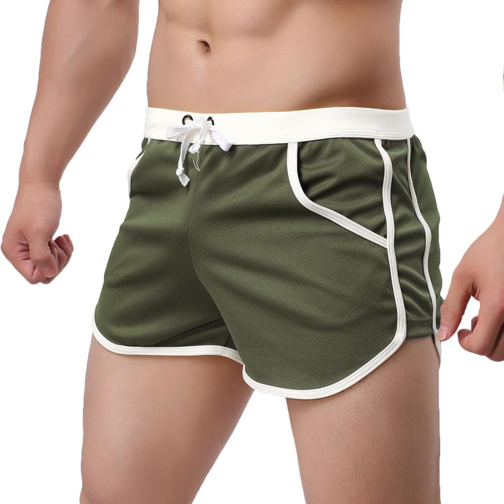 Rexcyril Men's Running Workout Bodybuilding Gym Shorts Athletic Sports Casual Short Pants - Image 3