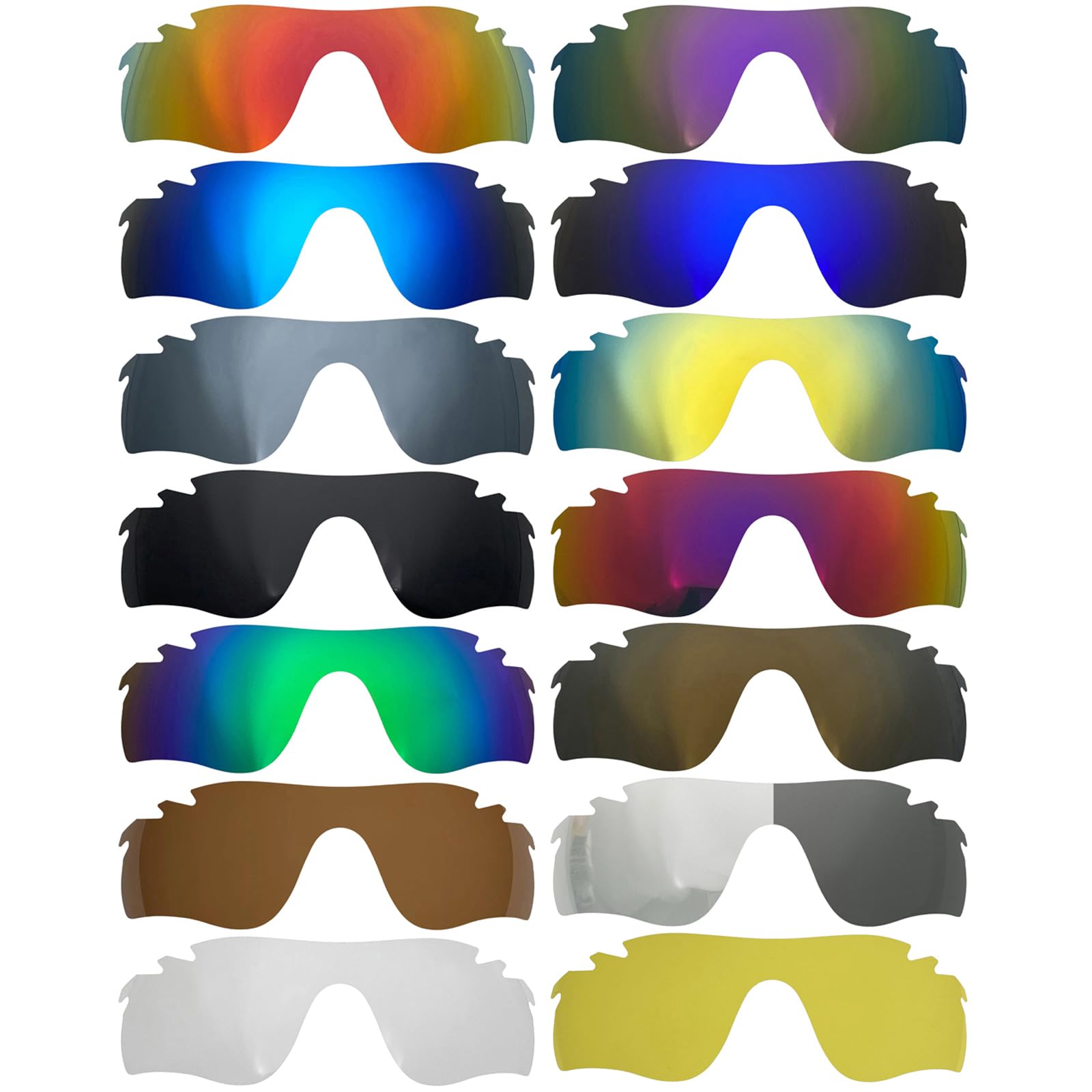 Lenti di ricambio per Oakley RadarLock Path vented polarizzate spessore 1,5 mm prevenzione del sale resistente agli oli