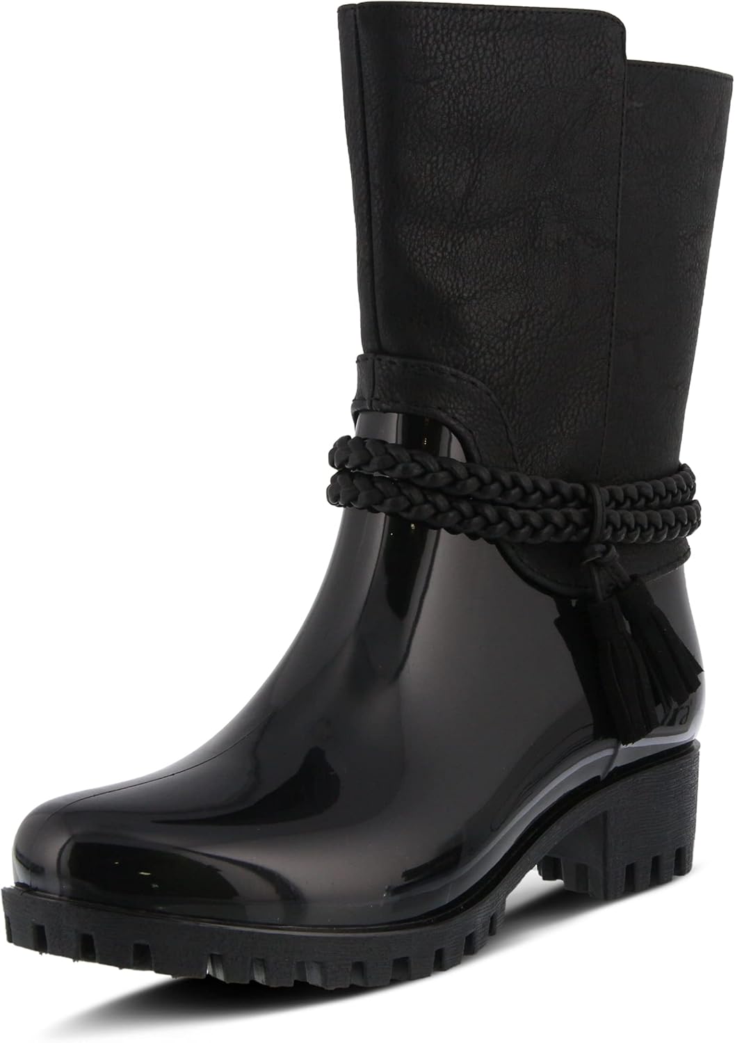 Spring Step Women's Glover Rain Boot, Black, 36 M EU Medium EU (US 5.5 6 US)