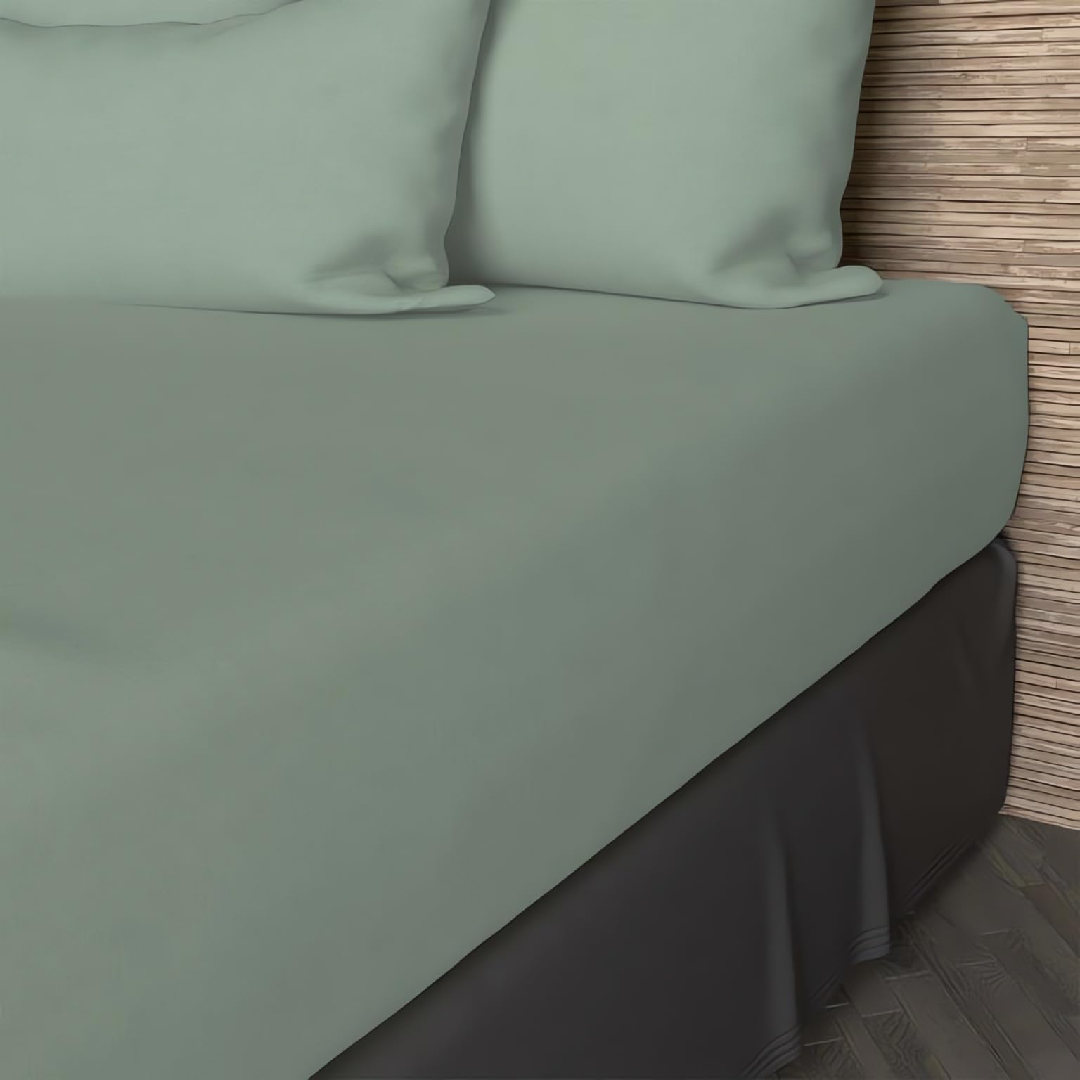 Soleil d'ocre, Conjunto de edredón y Ropa de Cama 5 Piezas Boheme Verde Agua para Cama en 90 x 200 cm