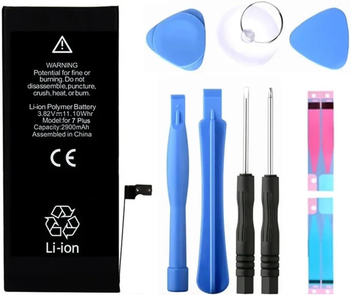 Battery for 7 Plus Real Capacity 2900mAh with Repair Tools Kit and Sticker