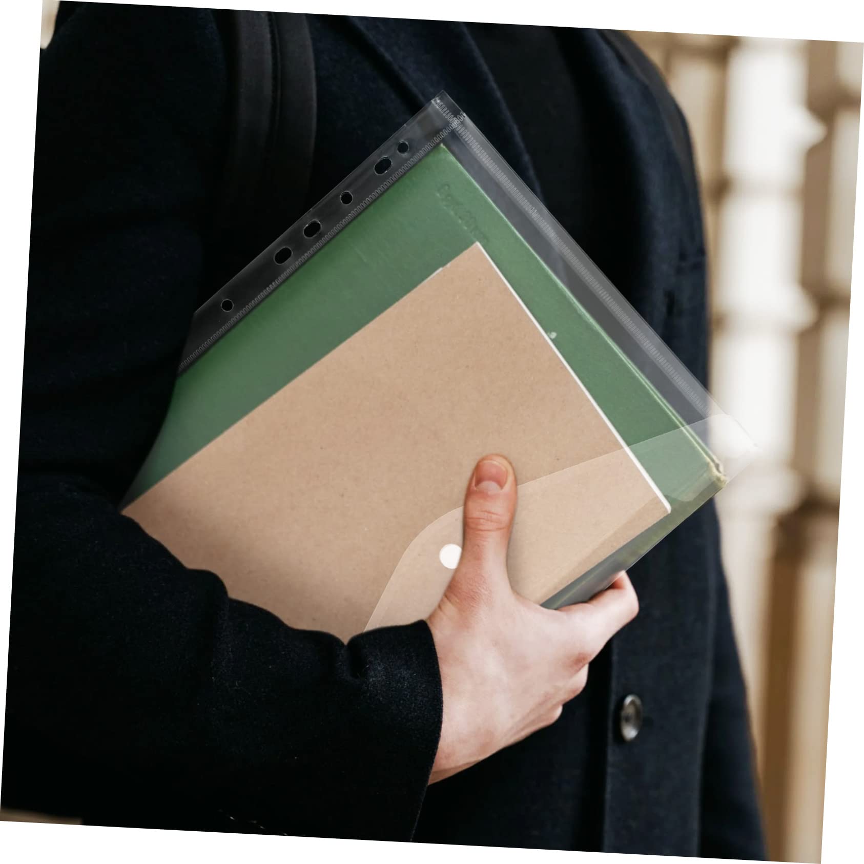 20 Pièces Pochettes Transparentes PP Plastique pour Classeur A4
