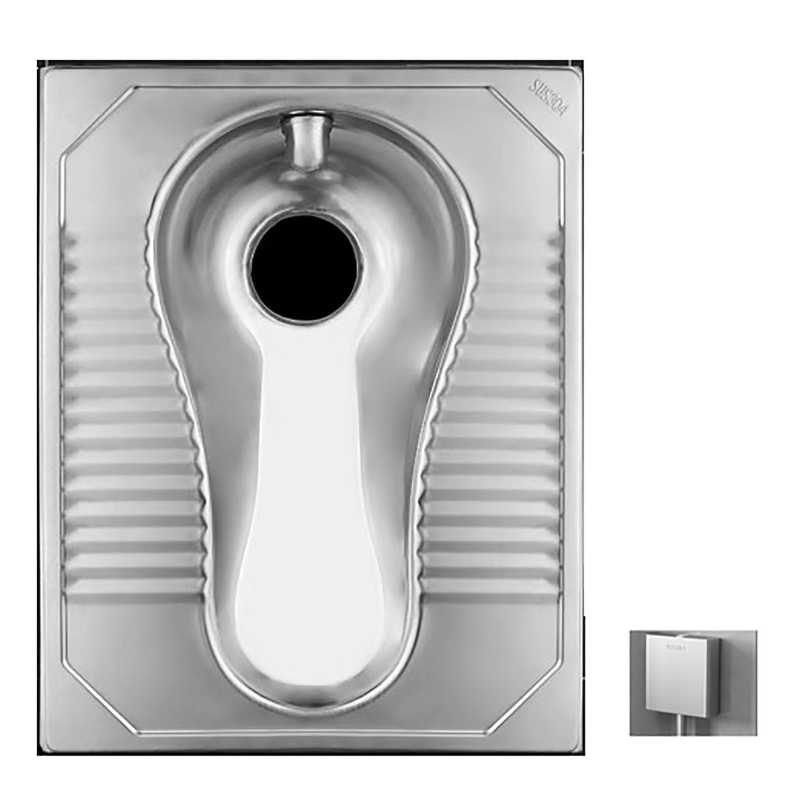 Juego de tanque de agua para inodoro público con inodoro de acero inoxidable 304, control de olor, D, E