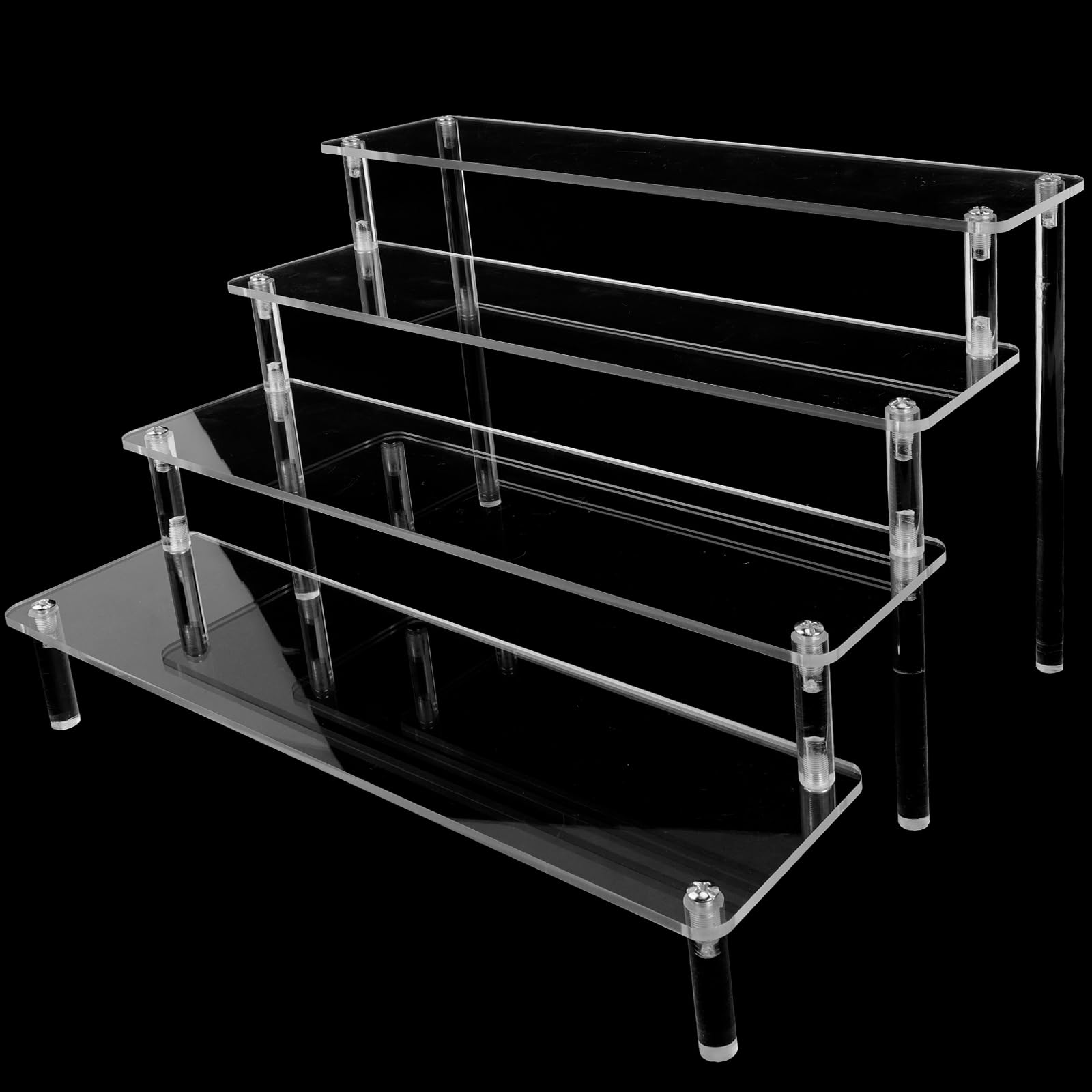 Espositore Acrilico 4 Piani - Scaffale Trasparente Per Display | Per Cupcake, Cosmetici, Profumi - Foto 8