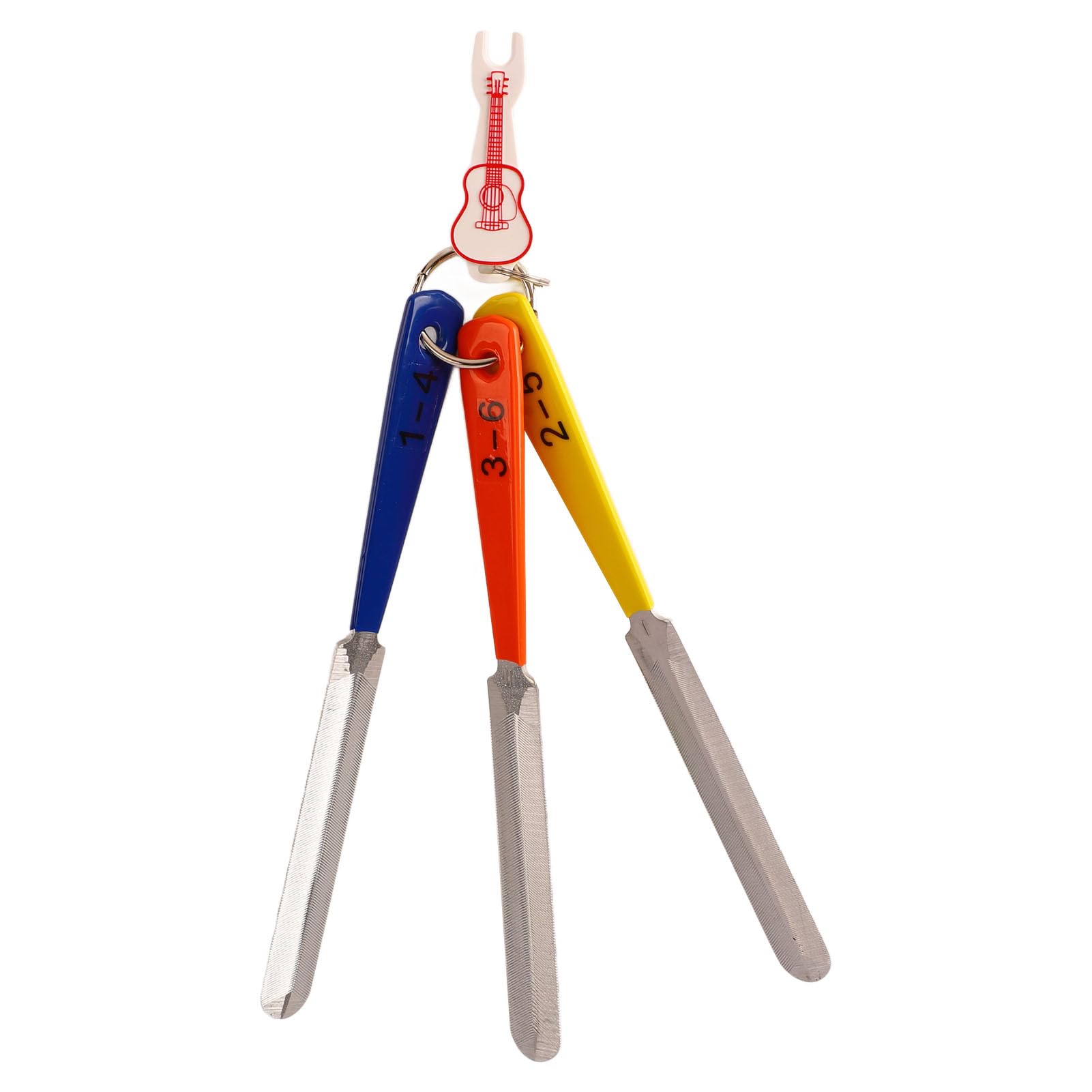 Lima per Capotasto per Chitarra, File per Incoronazione di Tasti in Acciaio Inossidabile Strumenti per Liutaio File per Chitarra Elettrica Strumento Portatile per la Regolazione