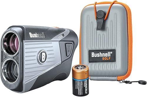 Miniatura 2 de Bushnell Tour V5 Golf Telémetro láser, Pinseeker, Visual JOLT, BITE Magnetic Mount, Next Level Clarity and Brightness, modelo sin pendiente