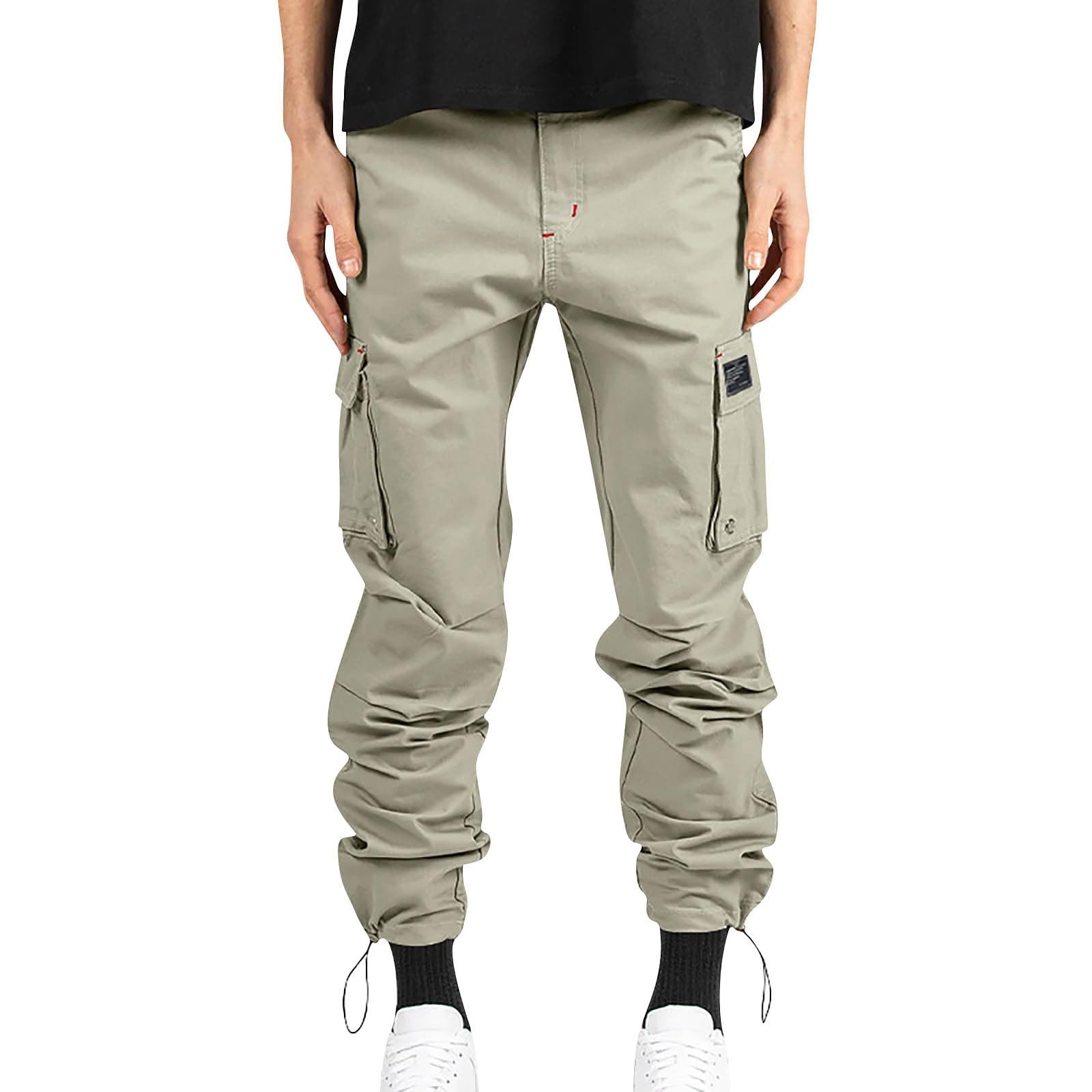 ADHOWBEW Manzera Stretch Cargo Pants Men Athletic Big and Tall Workout Work Construction Lightweight Stretch Joggers