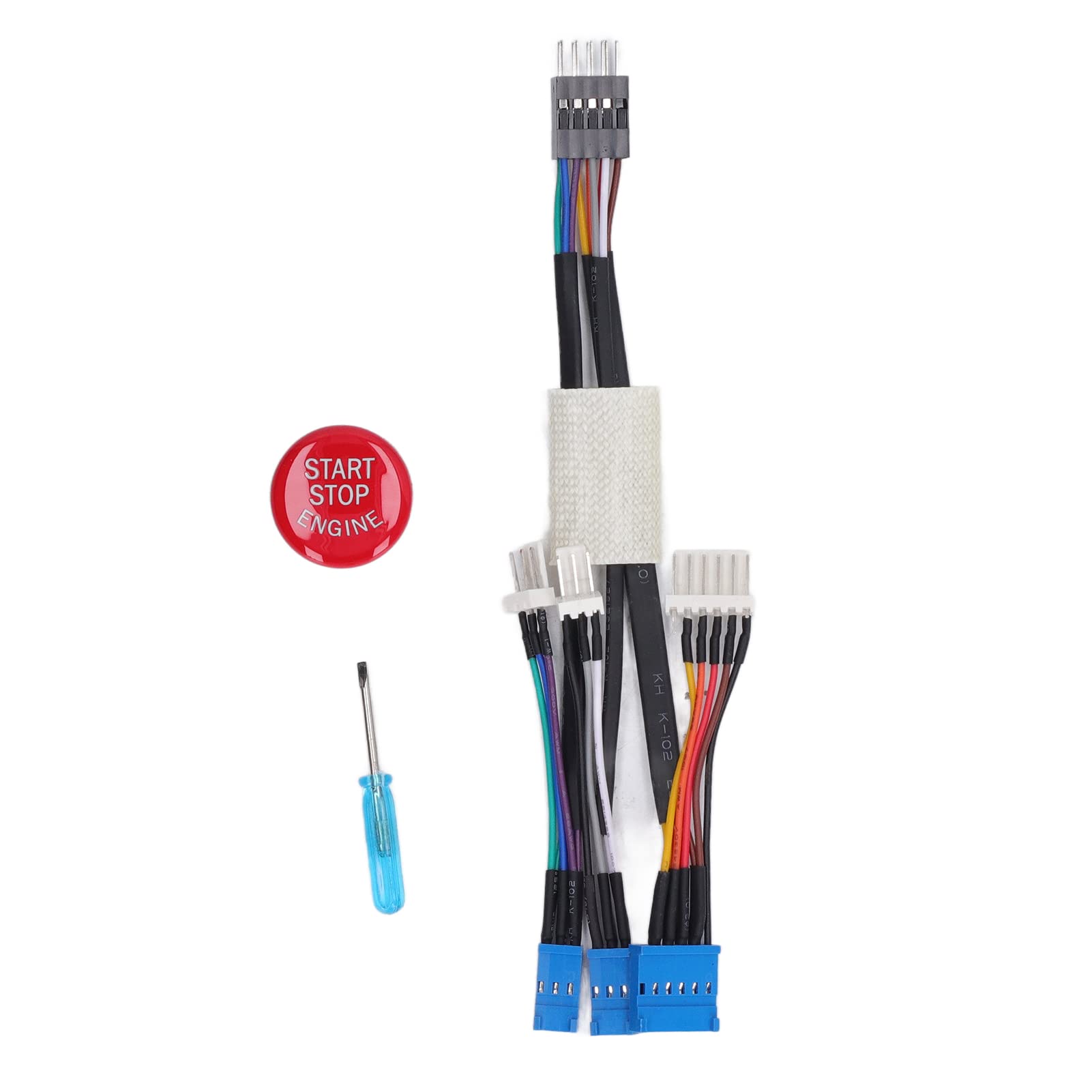 Zestaw do Modernizacji Dźwigni Zmiany Biegów LED z Przyciskiem Start Stop E60 E61 E46 LHD (Posrebrzane)