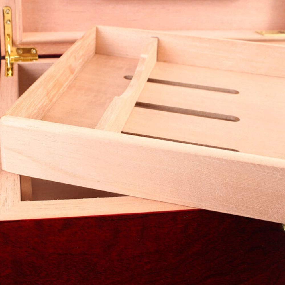 Humidor na cygaro Rose Red, mała szafka na cygara, pudełko na cygara