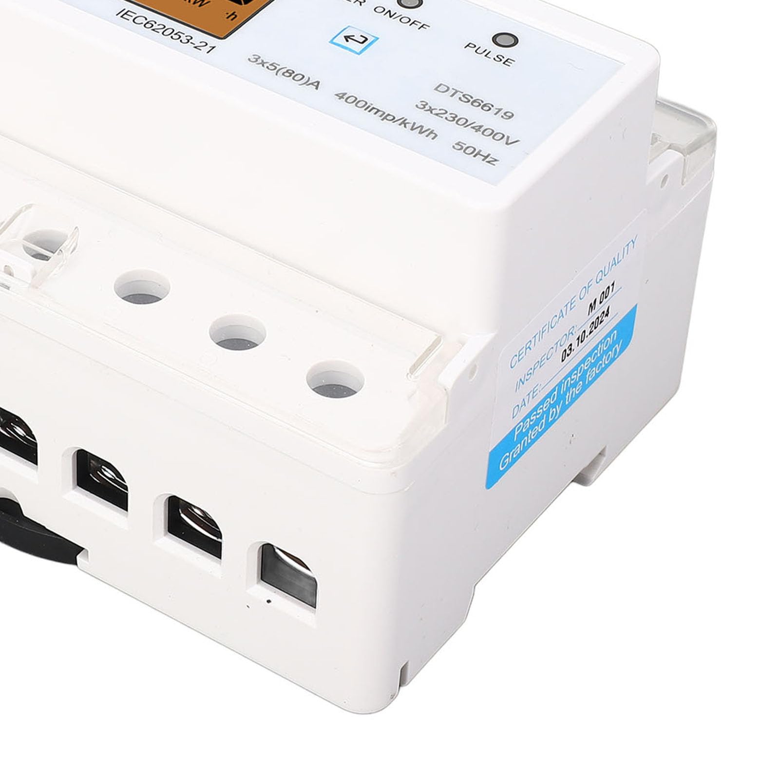 Tissting WiFi Smart Energy Meter 3 Fases 4 Hilos 80A - Medidor Inteligente de Energía con Control Remoto por App, Monitoreo en Tiempo Real, Instalación en Riel DIN