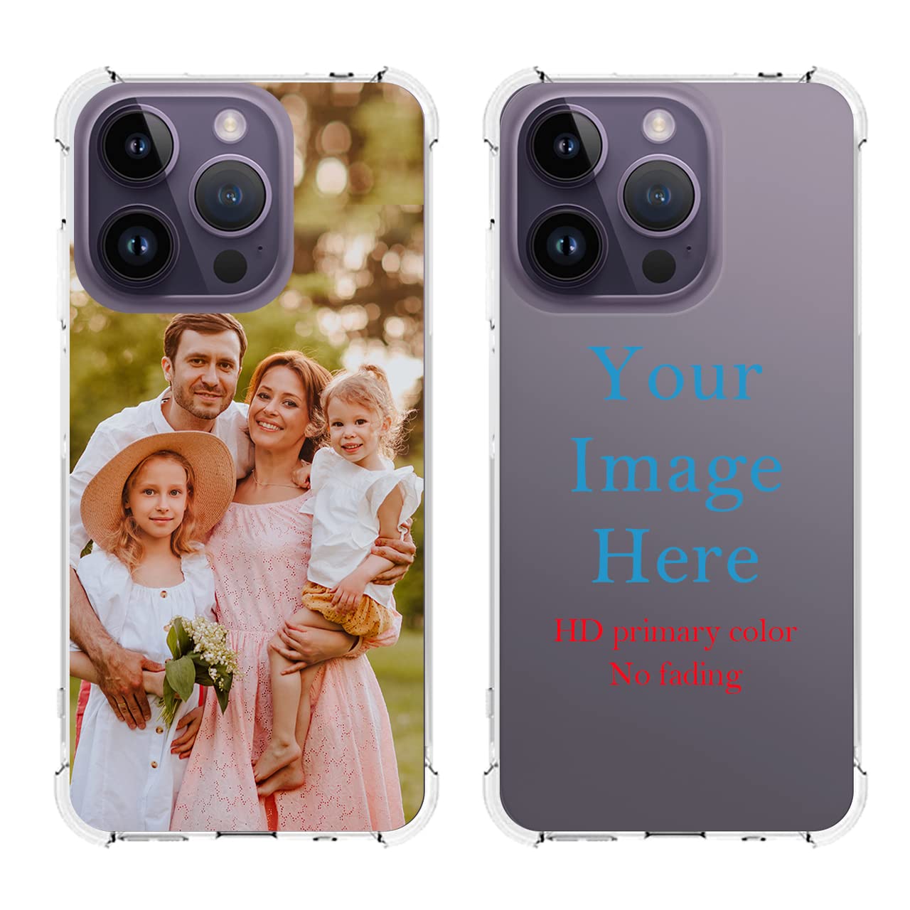 Custom Phone Case for iPhone 17 Air 16 16e 15 14 12 13 11 Pro Max Plus XR X XS Max Personalized Photo Case Anti-Scratch Shock-Resistant Soft