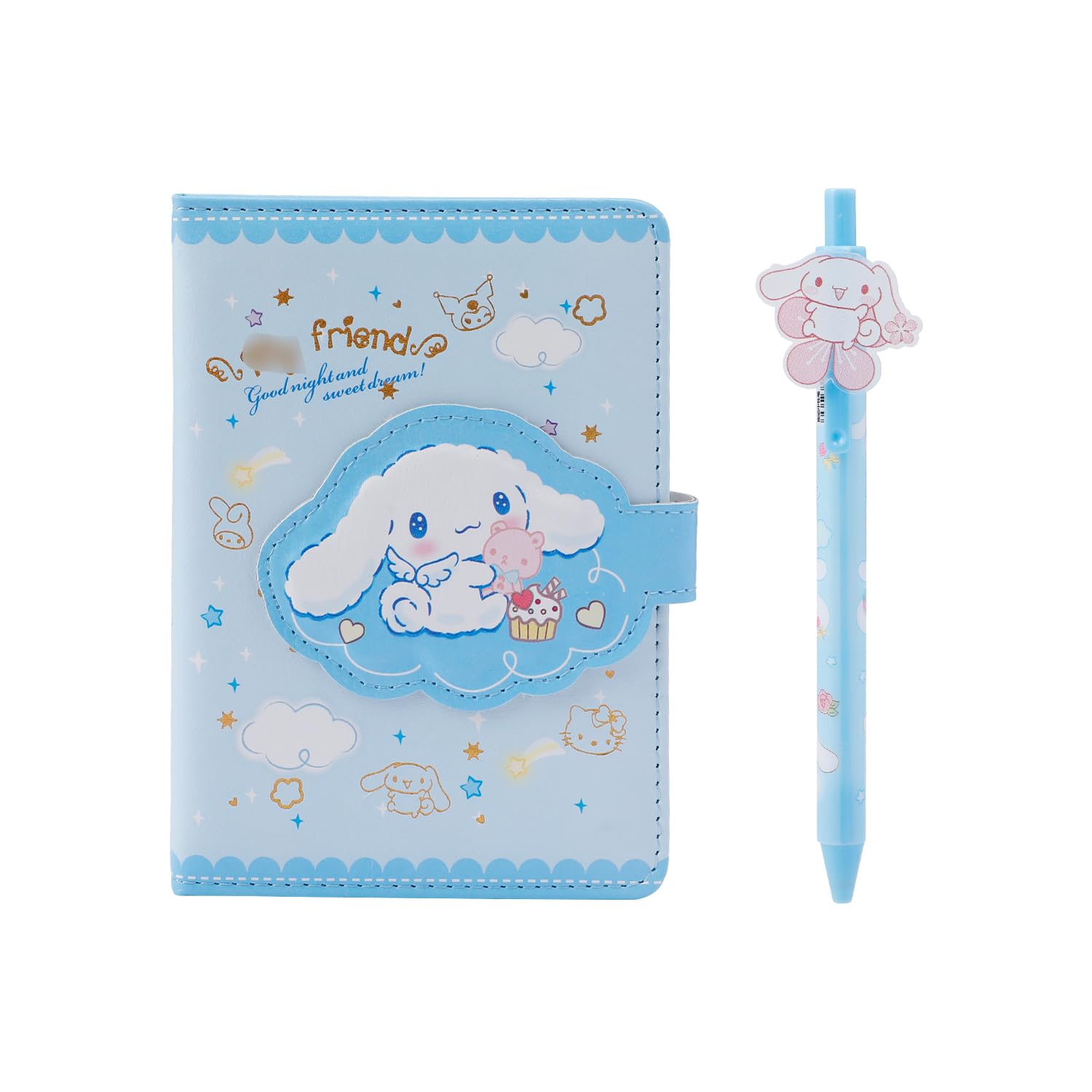 G-Ahora Anime Planner,Anime Notebook with 1 Pcs Pen,Cute Cartoon School Supplies for Girls (Cinnam) Unknown Binding