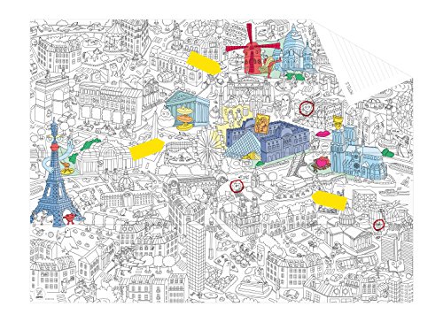 OMY Paris Pocket Map, papier, meerkleurig