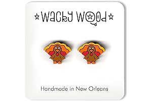 Turkey Stud Earrings: Embrace the Thanksgiving Spirit with Exquisite Finesse