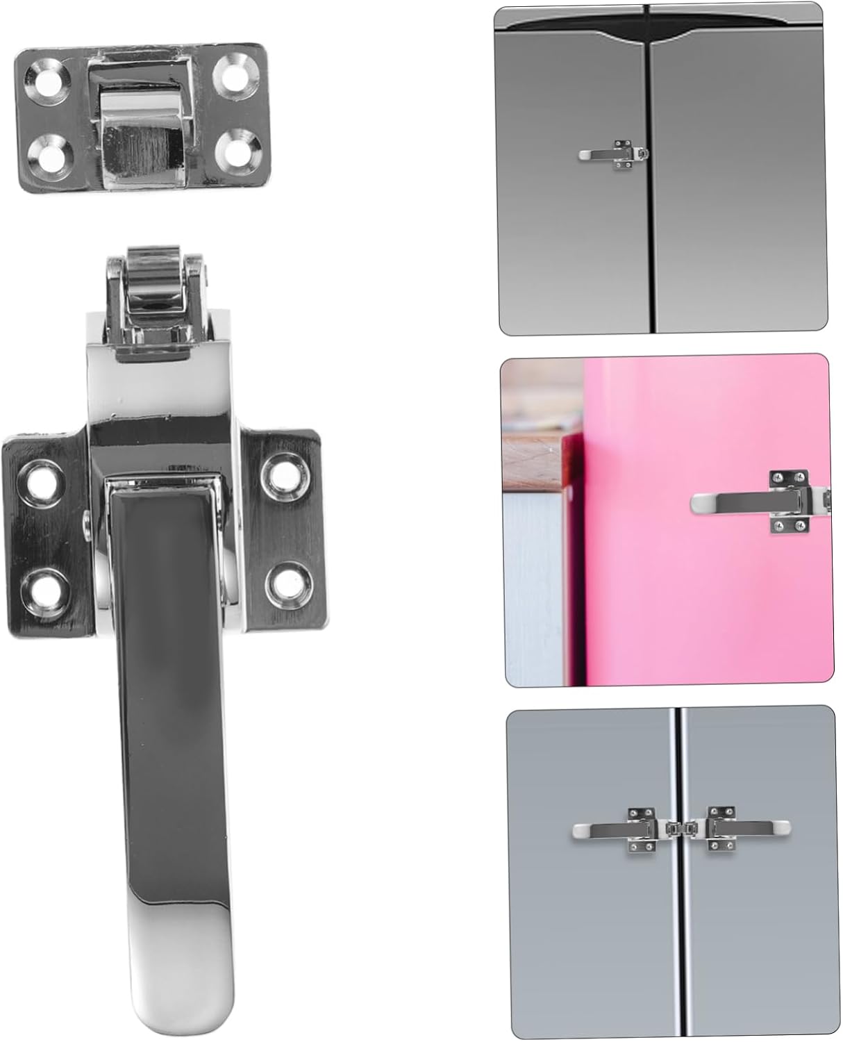 1Set Durable Freezer Door Handle Cooler Latch for Walk Freezers Sturdy Replacement Parts for Kitchen Appliances Elegant Design Suitable for Commercial