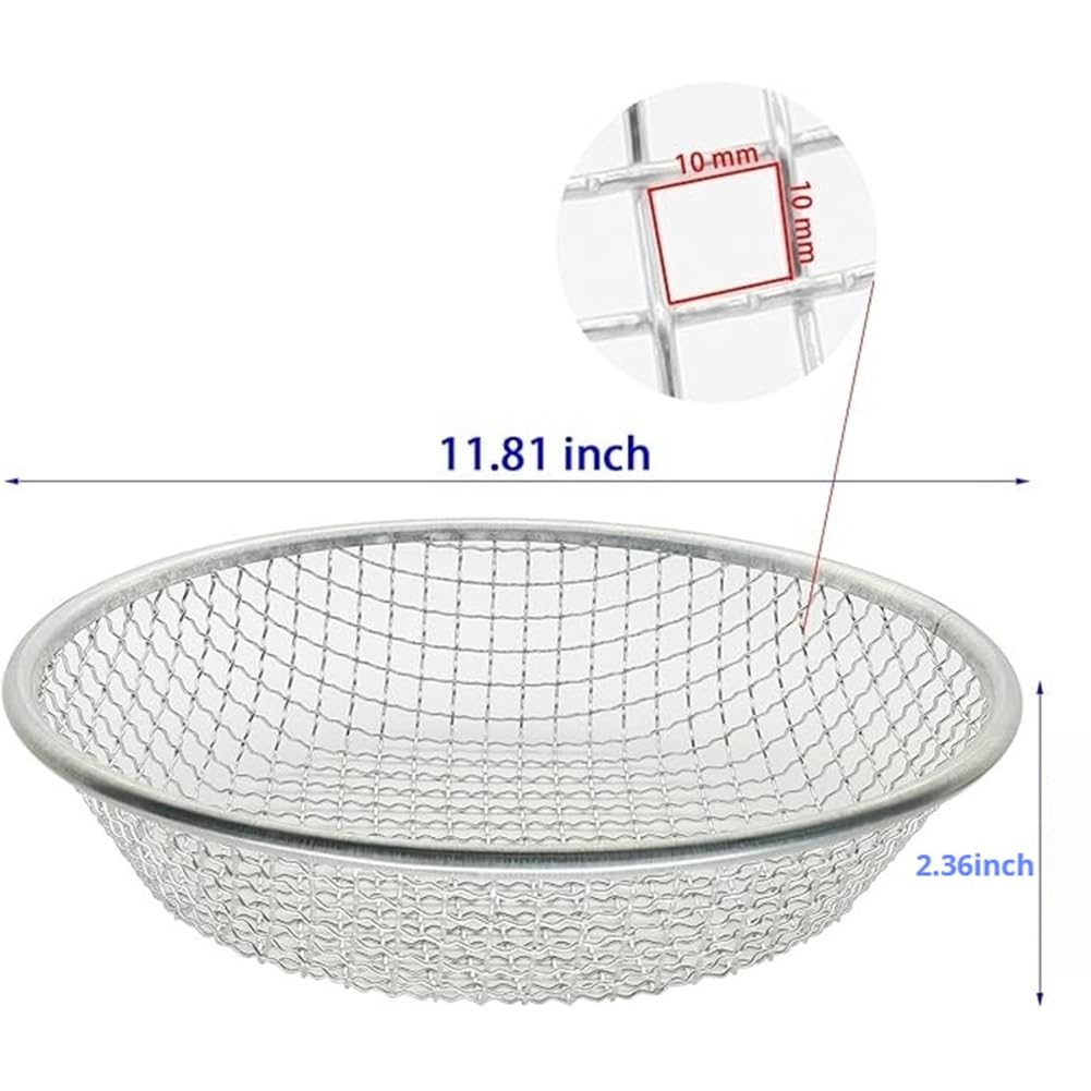 Colino Da Giardino In Acciaio Inox 33,5x24x6 Cm – Setaccio Multiuso Per Compost, Terra E Cucina