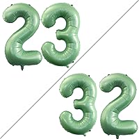 Vista 135 de GOER Globos con el número 80 para decoraciones de fiesta de cumpleaños número 80, globos de helio de aluminio jumbo de 42 pulgadas para 80 Oro rosa