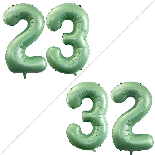 Miniatura 209 de GOER Globos con el número 40 para decoraciones de fiesta de cumpleaños número 40, globos de helio de aluminio jumbo de 42 pulgadas para 40