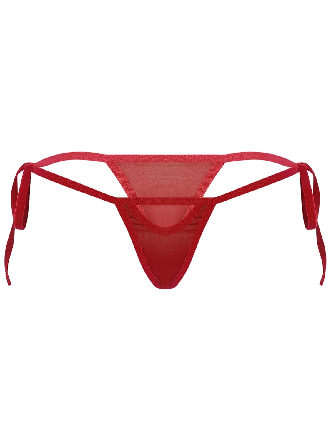 YiZYiF Womens Low Rise Micro Back G-String Thong Bikini T-Back Tie-Side Panties Panty Underwear
