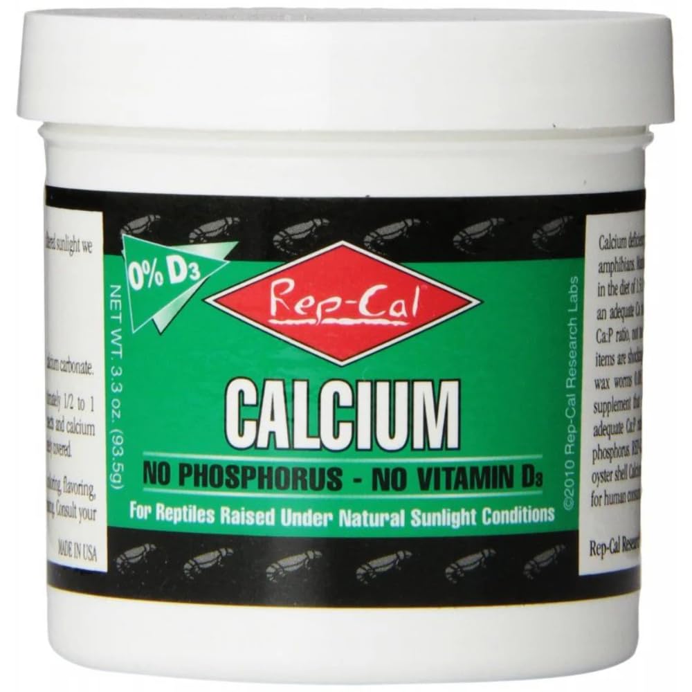RepCal 0 D3 Calcium No Phosphorus No Vitamin D3 (3.3oz)