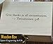 Give Thanks in All Circumstances 1 Thessalonians 5:18, Elegant Wooden Box with Traditional Serif Engraving, Inspirational Christian Keepsake, Unique Laser-Cut Design
