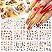 Sticker Ongle Nail Art Autocollant Ongle 48 Designs Nail Autocollant Autocollants à Ongles Decoration Ongle Autocollant Ongle Stickers