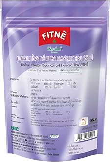 FITNÈ Black Currant Herbal Green Tea Fruity Garcinia Senna Infusion Gentle Detox Cleansing Boost Antioxidant Wellness Tea No Calories, 15 Tea Bags