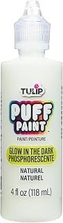 Tulip Puff Glow In The Dark Fabric Paint, Permanent Craft Paint for Clot...