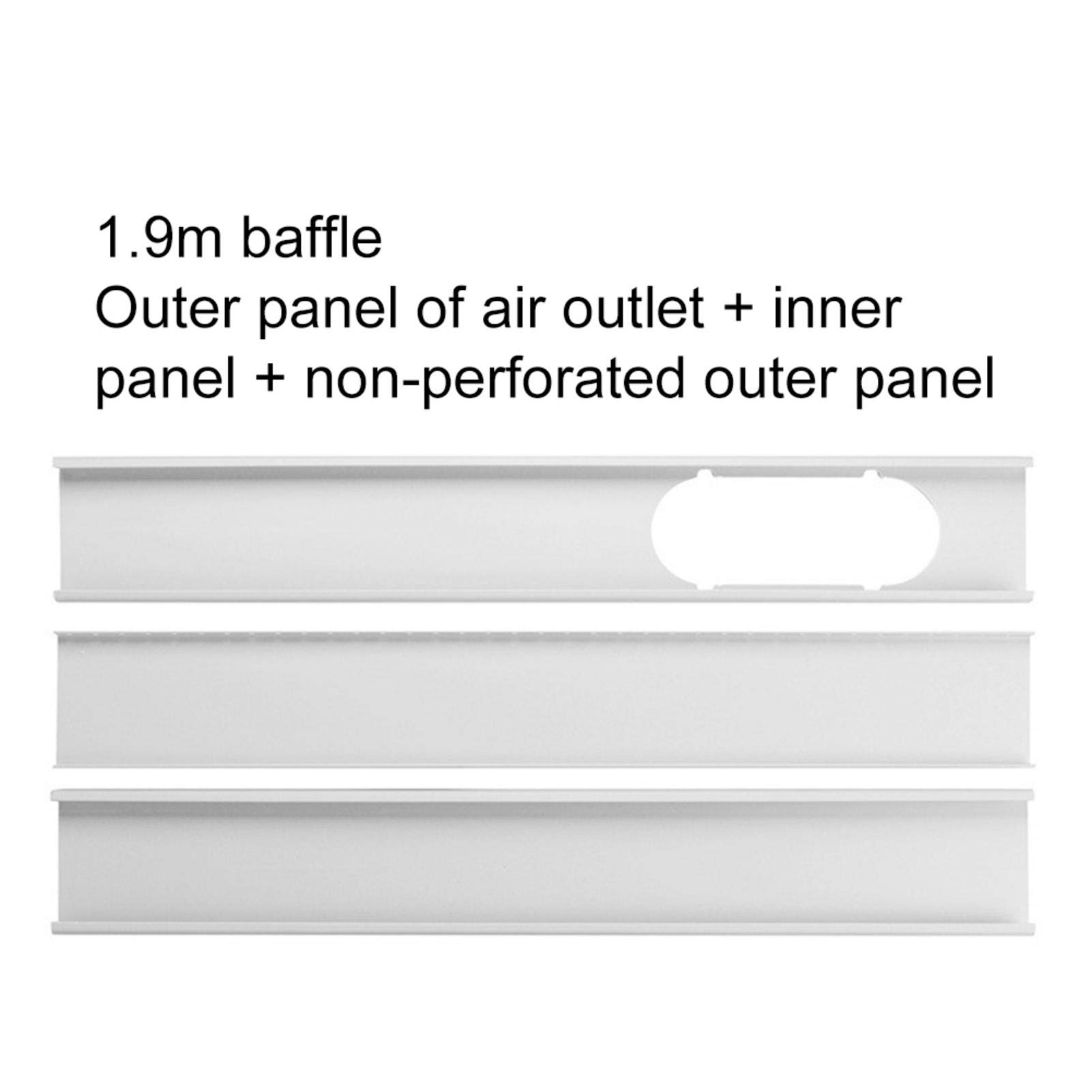 Leisuretime Panel Adaptador de Ventana de acondicionador de Aire portátil, Kit de Deslizamiento de Ventana Placa de Longitud Ajustable para Manguera de Escape