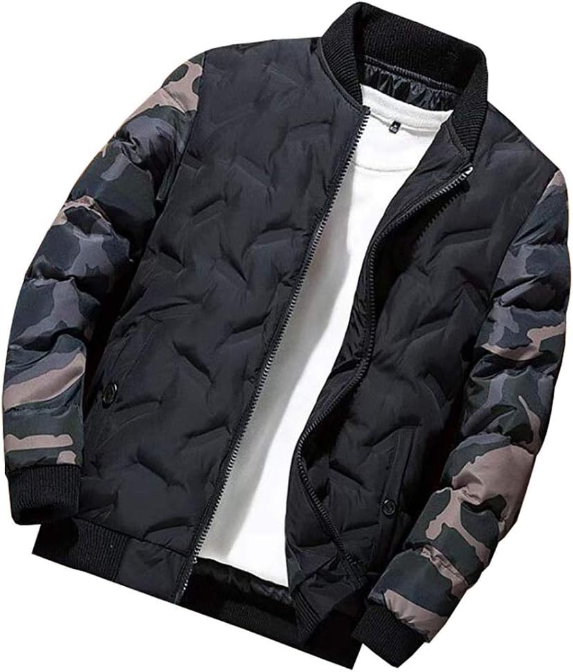 [Senneak] ダウンジャケット メンズ コート 中綿 ジャケット アウトドア アウター 厚手 防寒 防風 軽量 暖かい シンプ