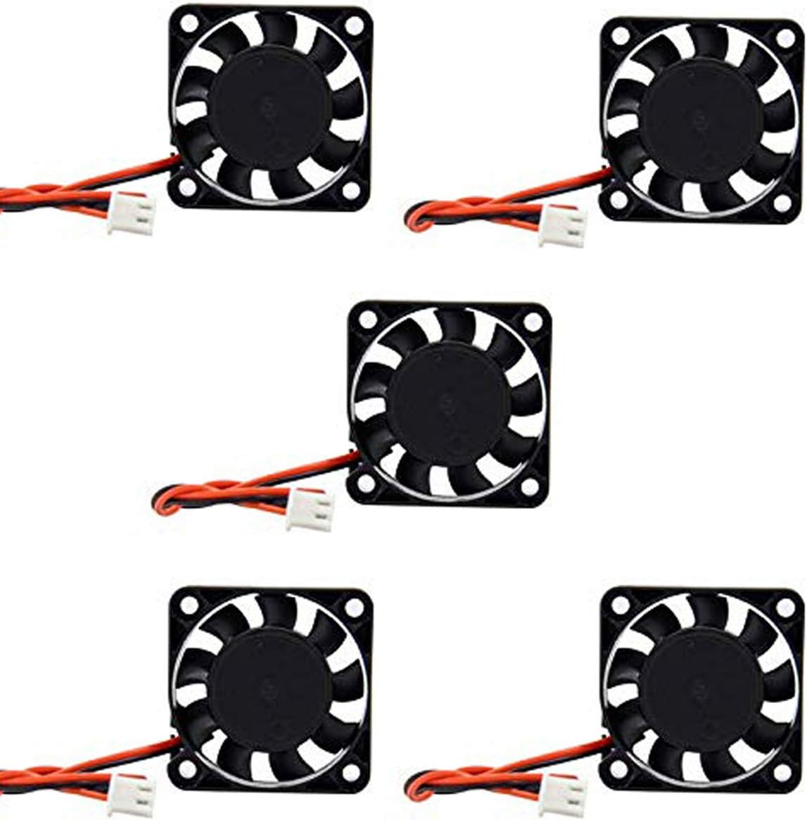 LC LICTOP 3D Printer Cooling Fan 40 x 40 x 10mm 4010 Brushless Dc Cooling Fan 12v for Extruder Makerbot Parts 5 Pcs