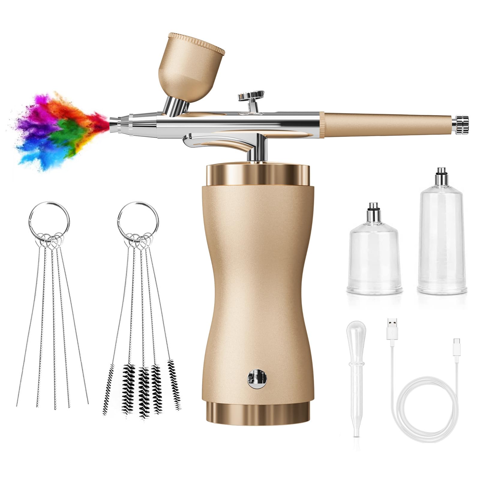 Hsioluted Electric Sprayer with Ergonomic Grip Suitable for Artists Hobbyists Professional Painting Crafting Tasks Airbrushing for Art Projects