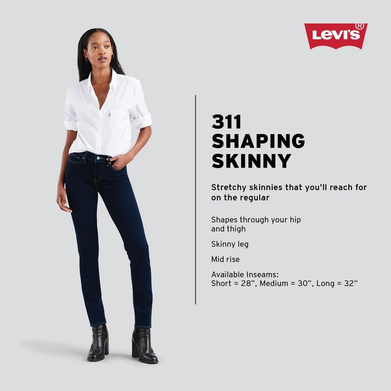Levi's Women's 311 Shaping Skinny Jeans (Standard and Plus) - Image 4