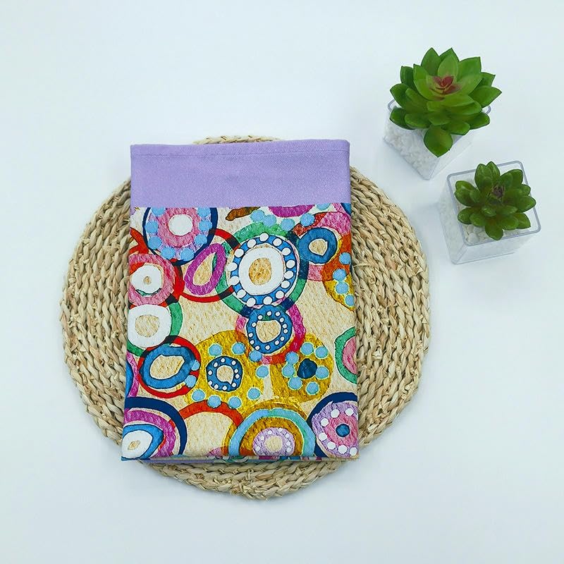 ANEIDA 50 * 70CM 3/6/12PCS Platz 100% Baumwolle Tisch Servietten Matte Block Druck Blatt Partten Baumwolle Waschbar Baumwolle Gedruckt Blaugrün Handtuch Wiederverwendbar