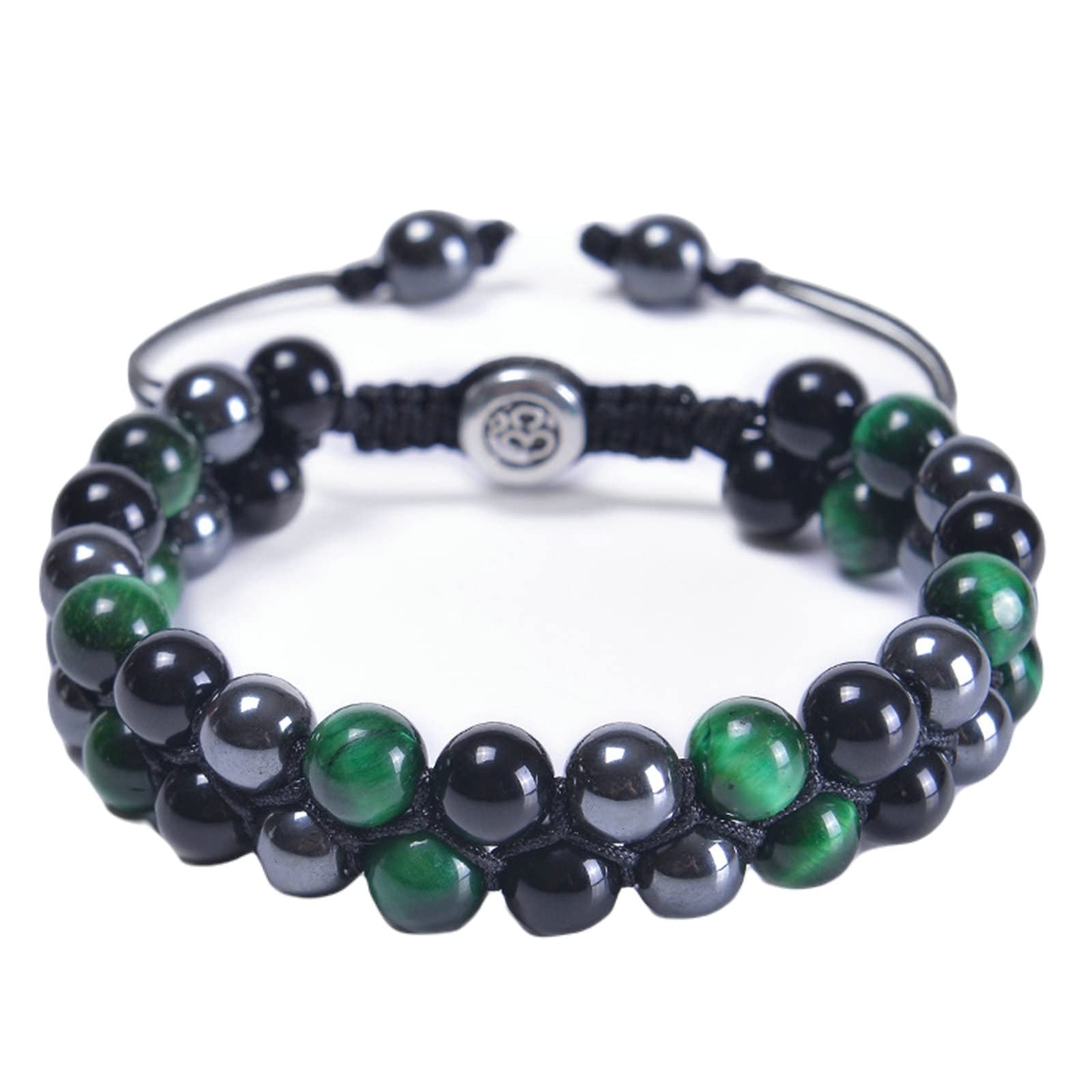 CNCNSH Naturstein-Perlenarmbänder, 8 mm Steinarmband, Damen-Stretch-Armbänder, Schmuck, 19 cm