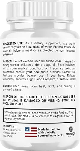 Miniatura 6 de Neurocept - Cápsulas de suplemento cerebral oficial Neuro Cept Brain & Memory Focus Support Advanced Formula, Neurocept Pills apoyo diario para la