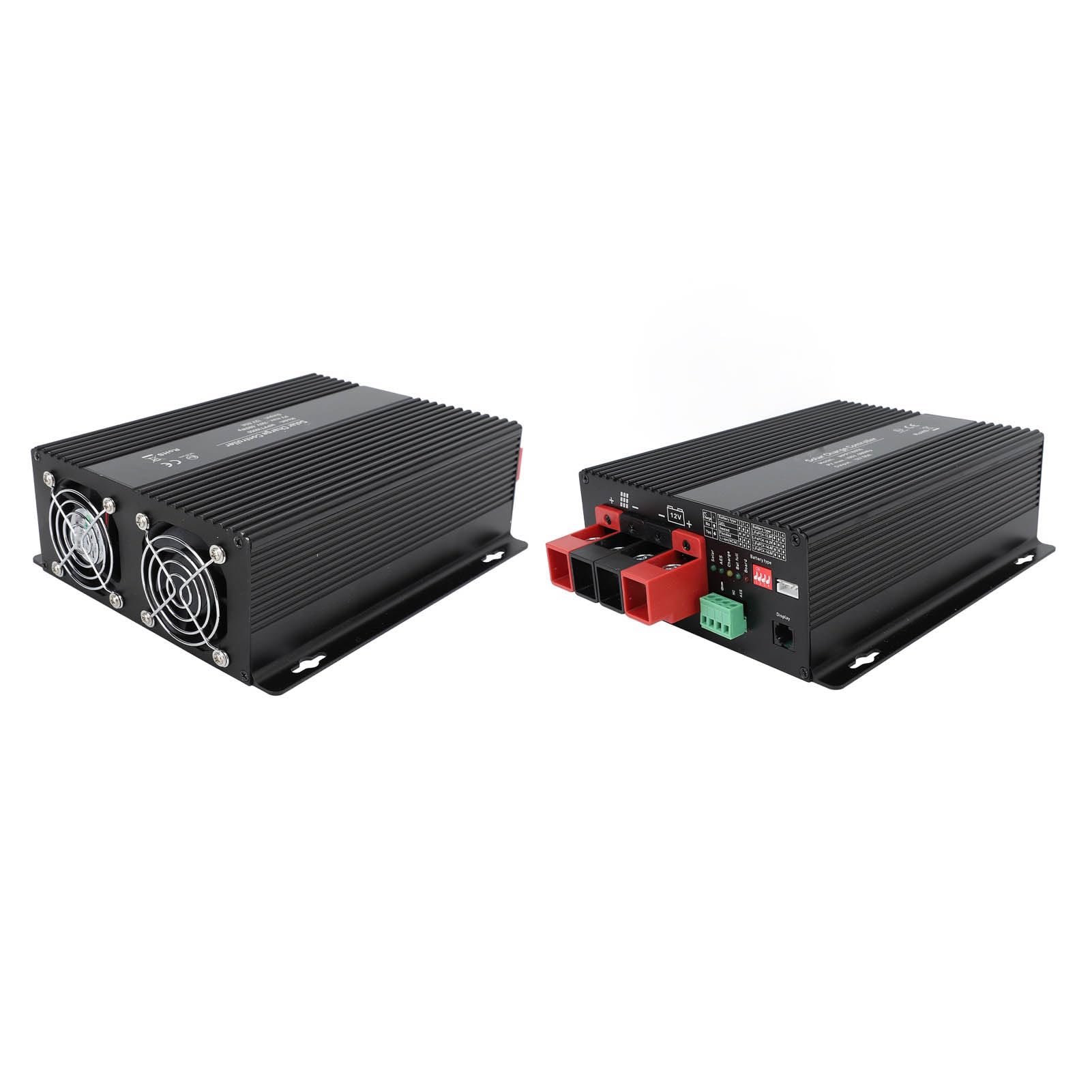 Kontroler ładowania Słonecznego, Regulator ładowania Słonecznego MPPT ze Stopu Aluminium ABS 12 V 40 A 680 W z Wejściem 100 V, Zabezpieczenie Przed Przegrzaniem i Przeładowaniem dla