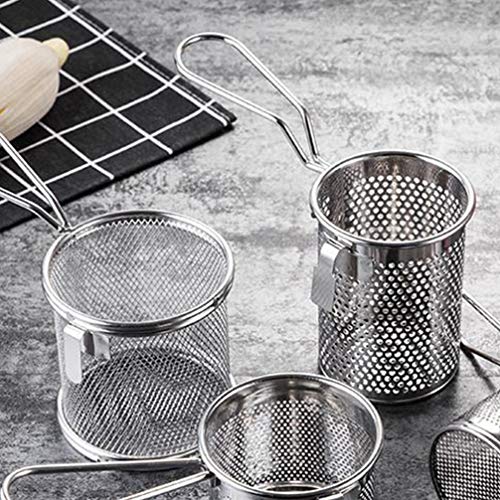 DOITOOL Cesta de malha para macarrão, cesto para macarrão, cesta de macarrão, aço inoxidável, coador