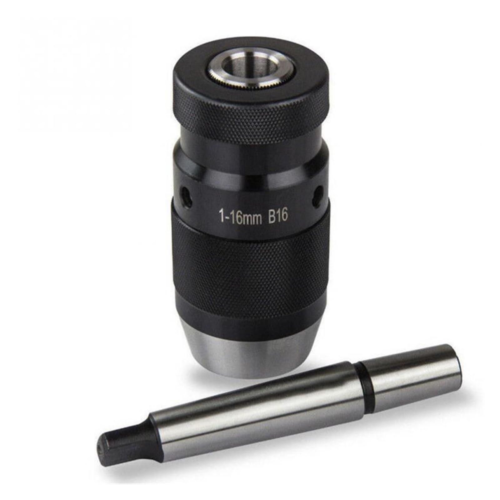 1-16mm MK2 Accessori Tornio Strumento MT2-B16 Arbor Live Center Trapano Mandrino Durevole Cono in Acciaio Autoserrare Senza Chiave Portatile casa