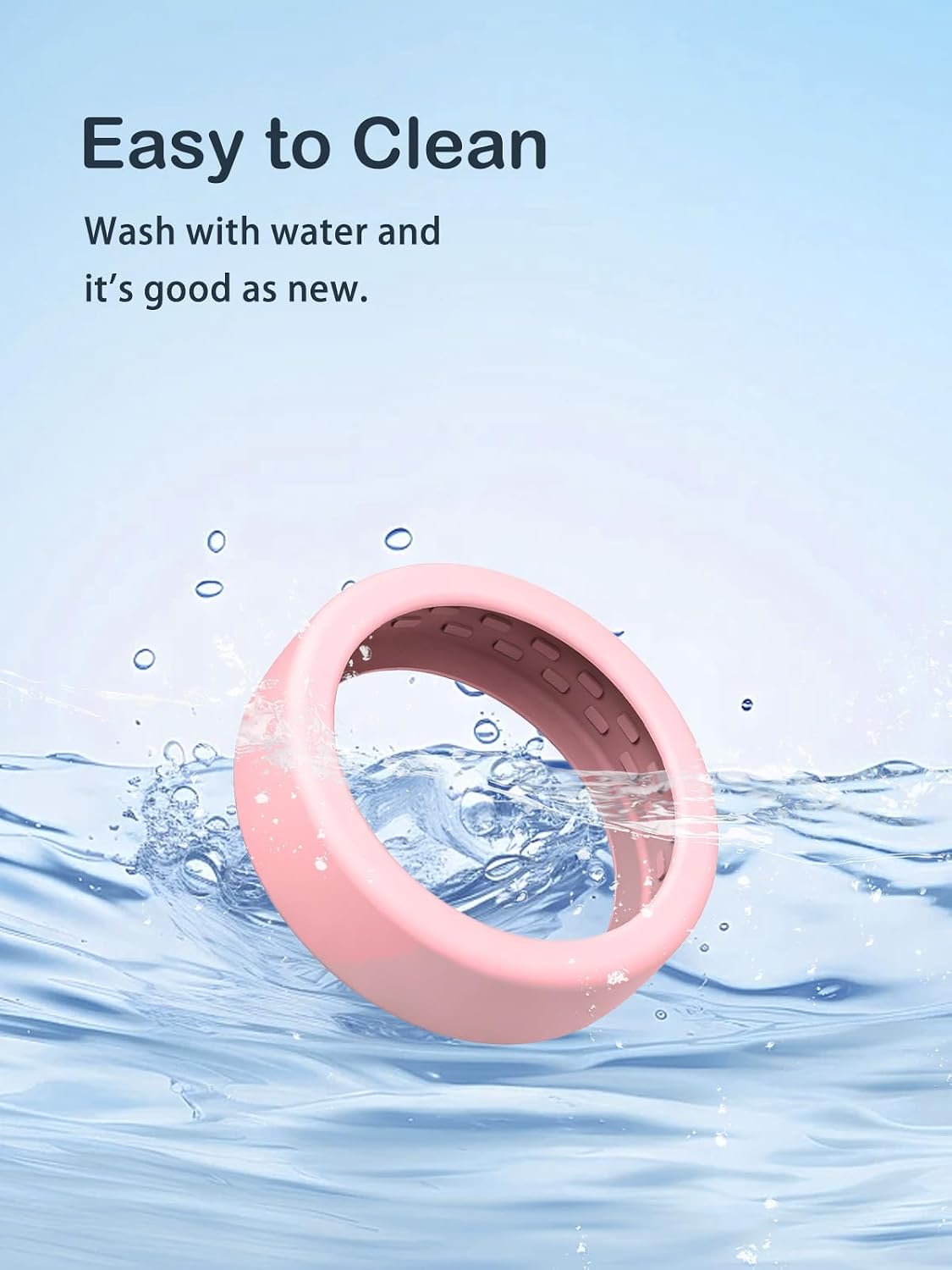 Silicone Case for Oura Ring 5, 2-Pack Smart Ring Protectors, Soft Anti-Scratch Protective Sleeves, Lightweight & Comfortable Ring Guards, M (Size 10-13), Pink+ White