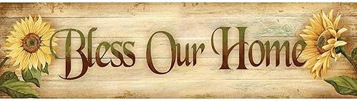 Miniatura 2 de ArtDirect Bless Our Home 18x8 Gallery Wrapped Canvas Museum Art by Wargo, Ed