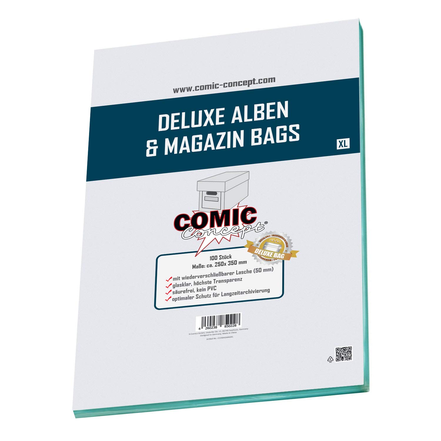 Comic Concept Bolsas para álbumes y revistas de lujo XL (250 x 350 mm)