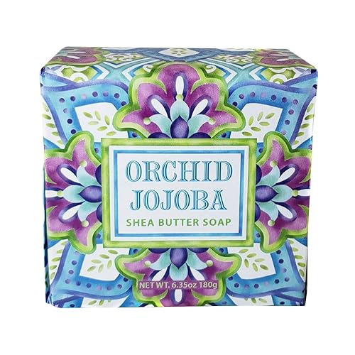 Miniatura 1 de Greenwich Bay Jabón de barra de manteca de karité botántica natural vegana, molido en francés, aceites esenciales, 6.35 onzas (caléndula de té