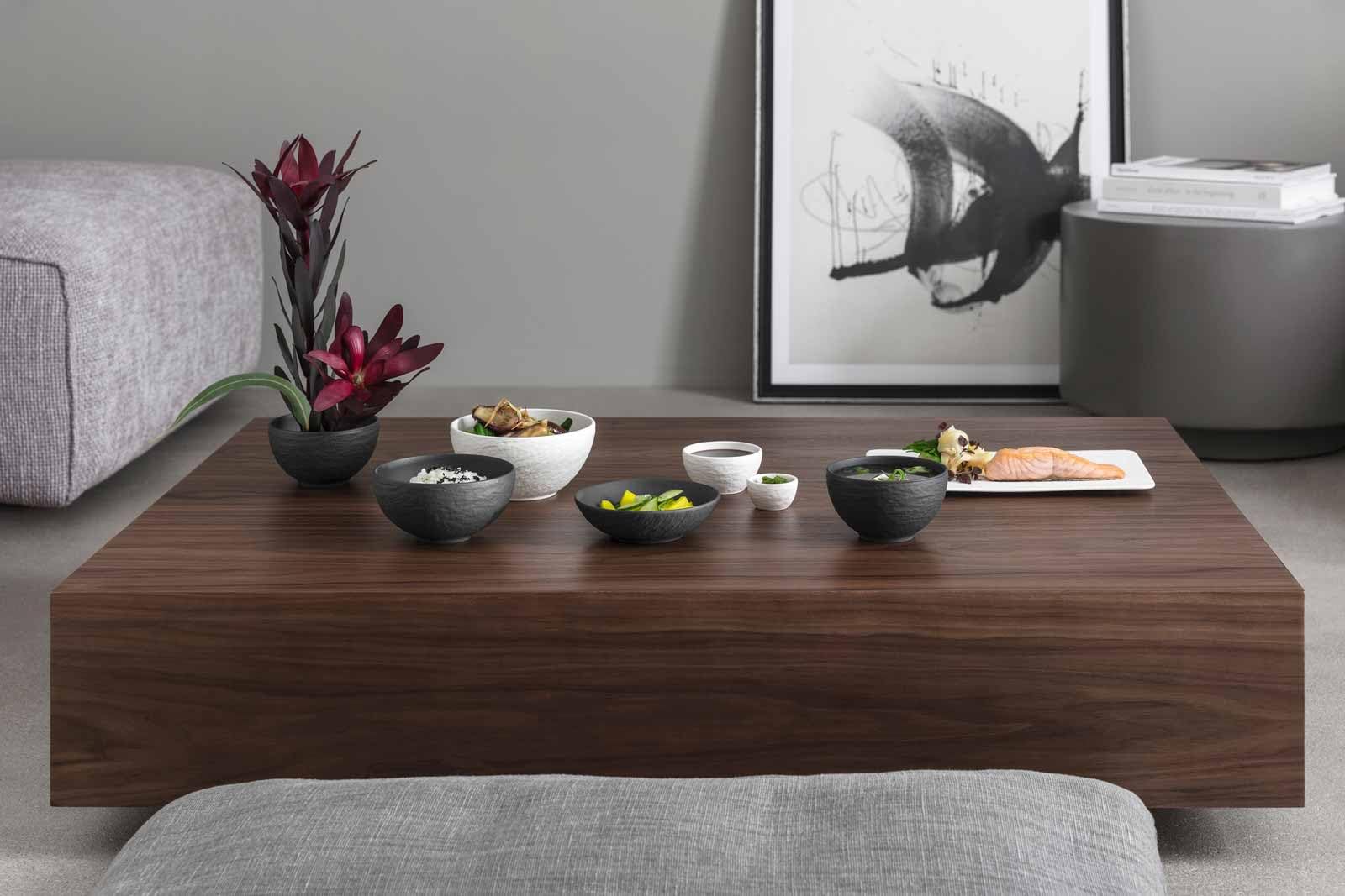 Villeroy & Boch - Juego de 6 hueveras de Manufacture Rock; aptas para lavavajillas, aspecto de pizarra mate, diseño moderno, se puede utilizar como vaso de chupito, porcelana de primera calidad