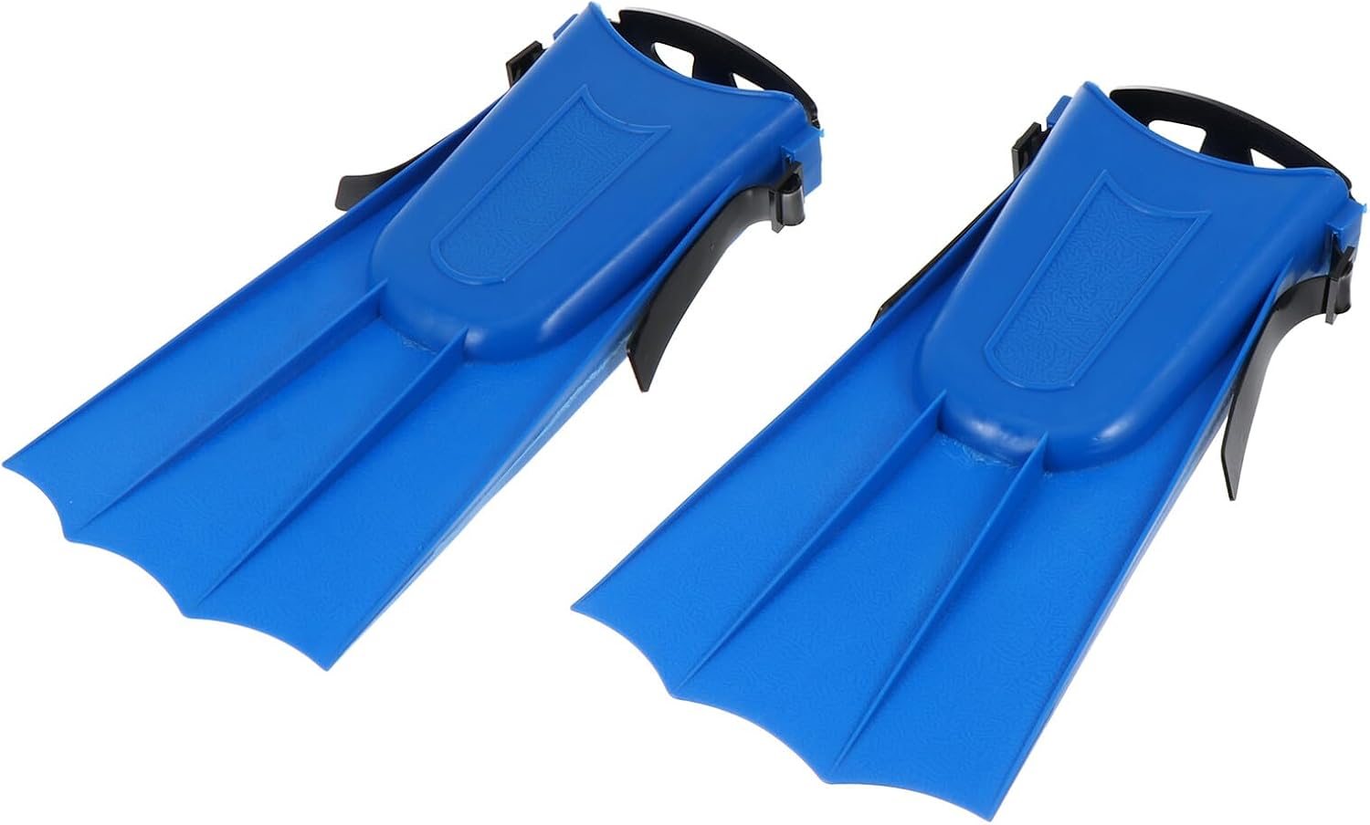 KICHOUSE Adult Short Water Sports Fins Rubber Flippers for Training Blue Size 40-44 Snorkeling and Swimming Supplies
