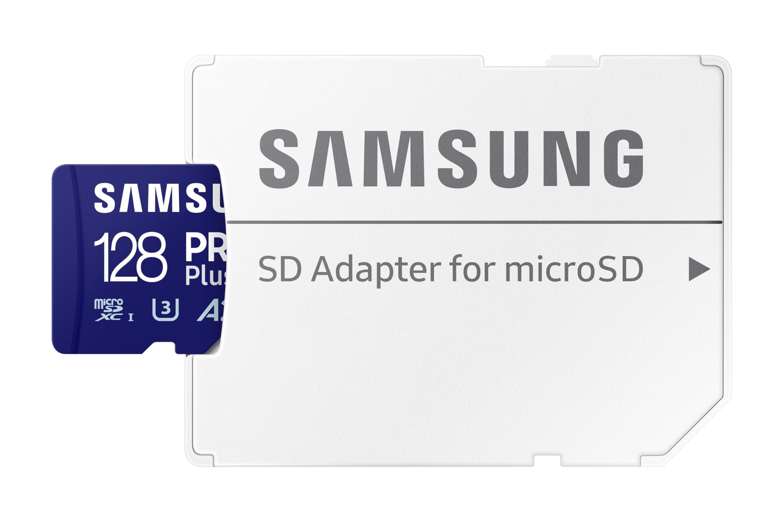 Samsung Carte Mémoire microSDXC Pro Plus 128 Go UHS-I Lecture 180 Mo/s avec Adaptateur SD