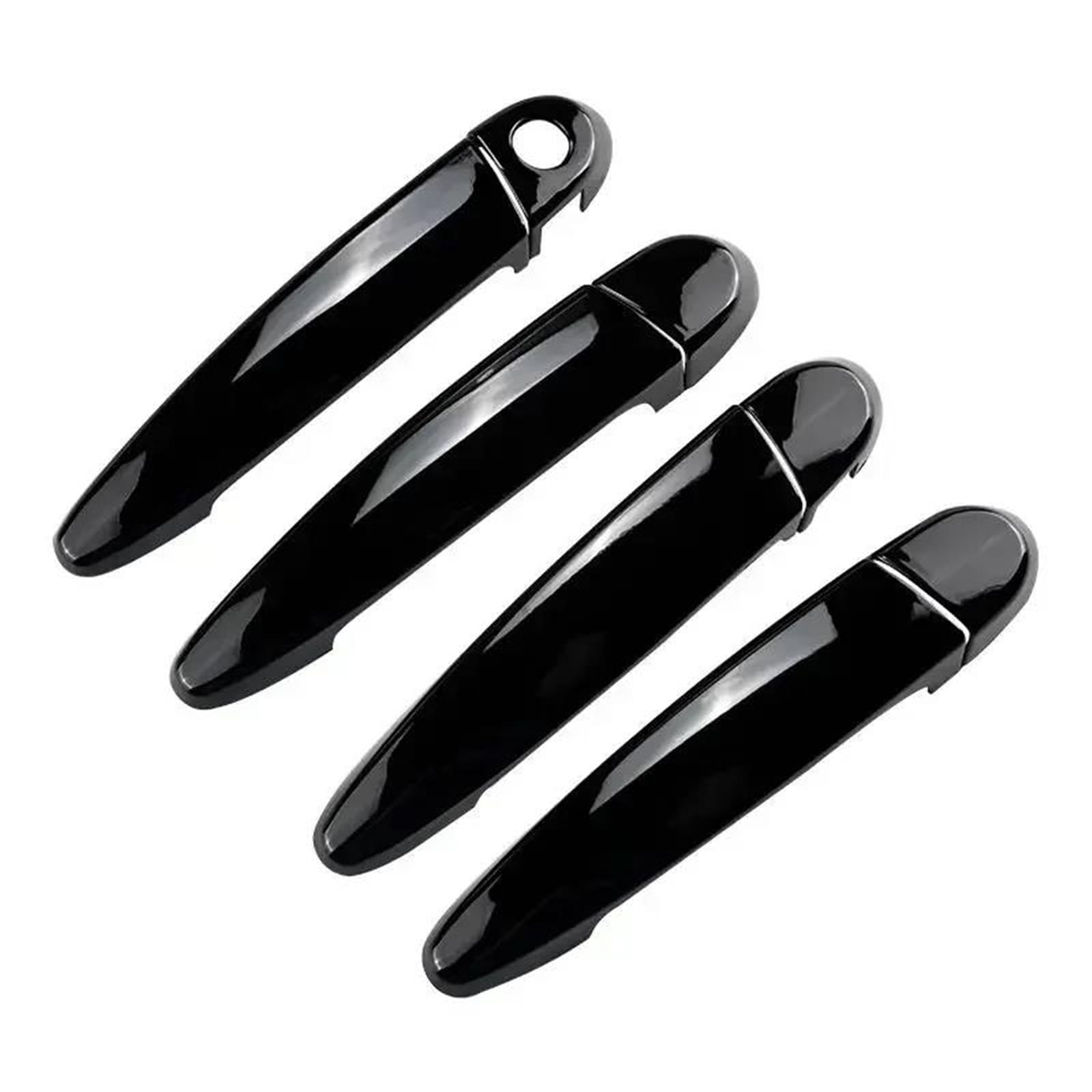 Jtwmty Black For Bmw X5 E70 2008-2013 Glossy Chrome Car Door Handle Cover Trim Sticker Styling Accessories(Black)