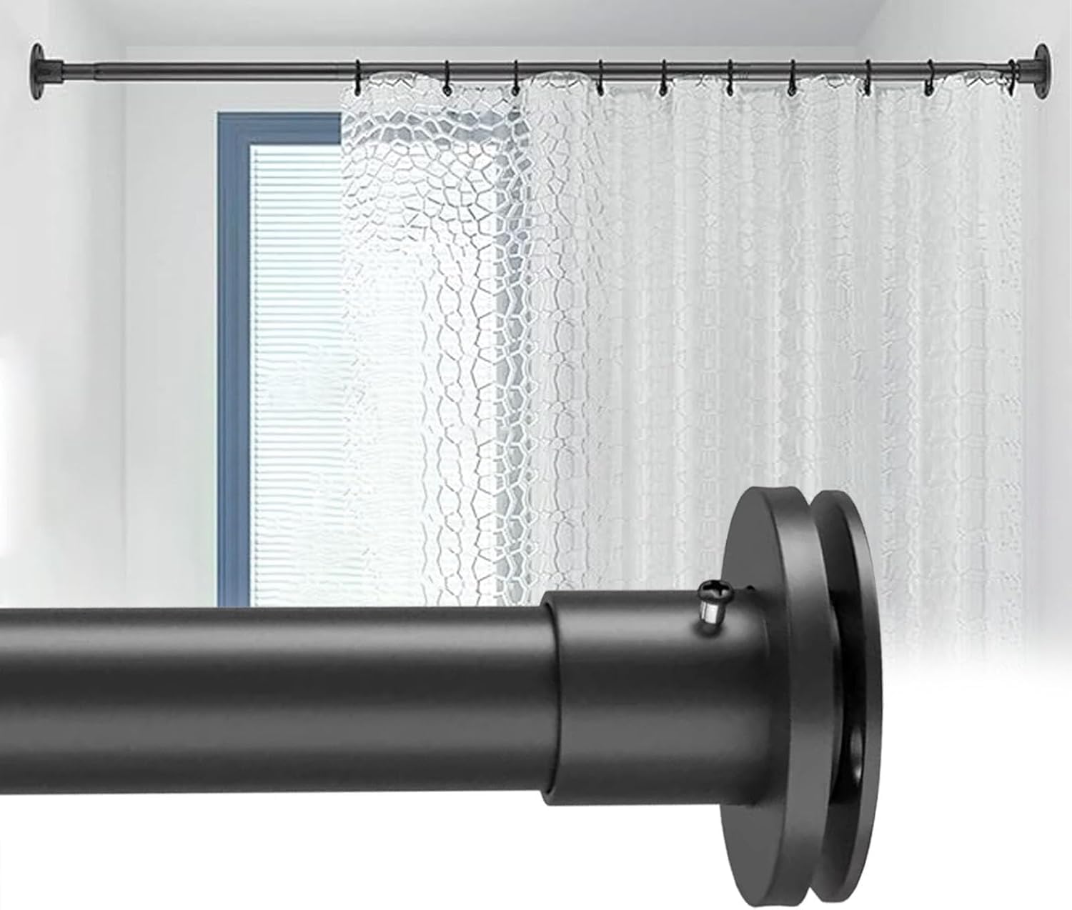 Tringle de penderie industrielle extensible en acier pour suspendre vêtements lourds
