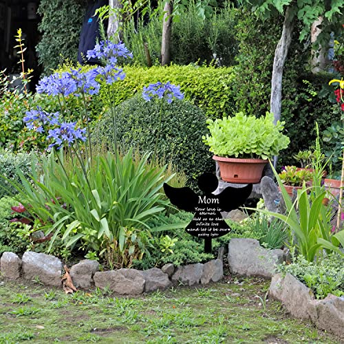 Cemetery Memorial Stakes,Cemetery Grave Plaque Stake Markers,Memorial Angel Plaques For Outdoors Sympathy Garden Stake Acrylic Grave Stake Waterproof Garden Grave Decorations For Cemetery Yard #TOP2